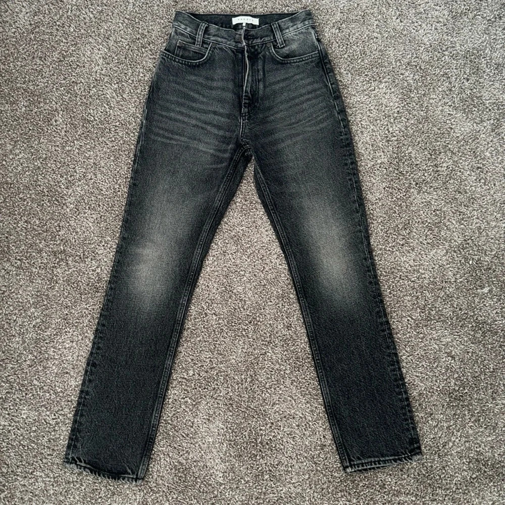 Sandro off black straight leg jeans - Picture 2 of 9